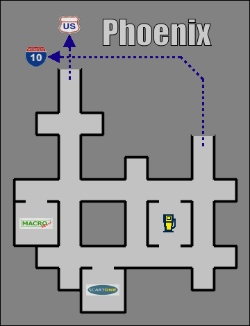 1 - Zachodnie wybrzeże - Phoenix | Mapy | Hard Truck 18 Wheels of Steel - Hard Truck 18 Wheels of Steel - poradnik do gry