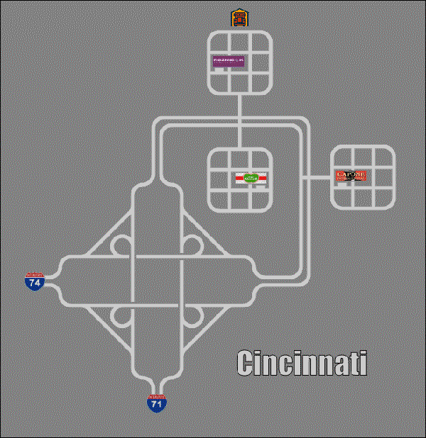 1 - Środkowy wschód - Cincinnati | Mapy | Hard Truck 18 Wheels of Steel - Hard Truck 18 Wheels of Steel - poradnik do gry