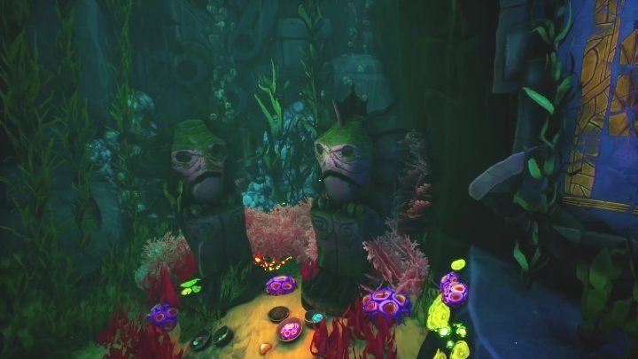 Wejdźcie w interakcję z posągami w zatopionej części wioski - Call of the Sea: Rozdział 5, Zatopione - wpisy do dziennika - Call of the Sea - poradnik do gry