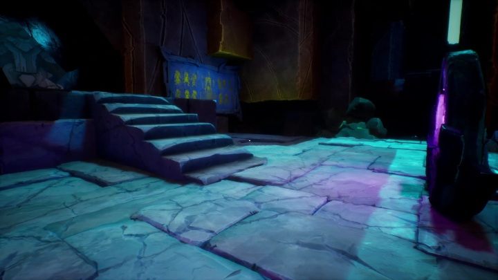 Ten mural znajduje się na lewo, zaraz za trzecimi drzwiami - Call of the Sea: Rozdział 6, Fhalgofn - malowidła ścienne - Call of the Sea - poradnik do gry