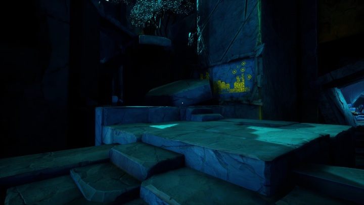 Ten mural znajduje się na prawej stronie, za czwartymi drzwiami - Call of the Sea: Rozdział 6, Fhalgofn - malowidła ścienne - Call of the Sea - poradnik do gry