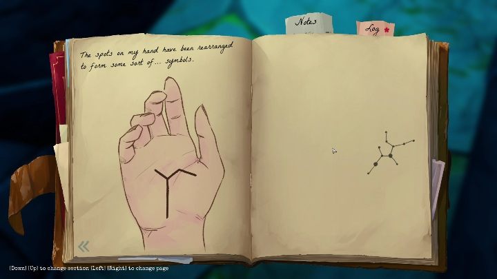 Ten symbol znajdziecie na kamiennej bramie, na prawo od wejścia - Call of the Sea: Rozdział 6, Fhalgofn - notatki - Call of the Sea - poradnik do gry