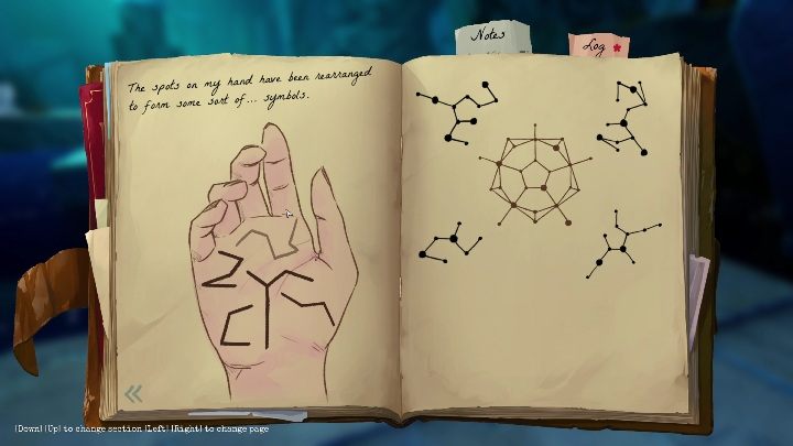 Ten symbol znajdziecie, gdy przejdziecie przez zagadkę z kamienną ścieżką - Call of the Sea: Rozdział 6, Fhalgofn - notatki - Call of the Sea - poradnik do gry