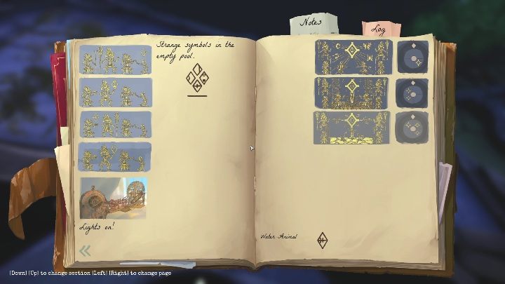 Ten mural znajduje się po prawej od zamkniętego przejścia - Call of the Sea: Rozdział 4, Niezły występ - malowidła ścienne - Call of the Sea - poradnik do gry