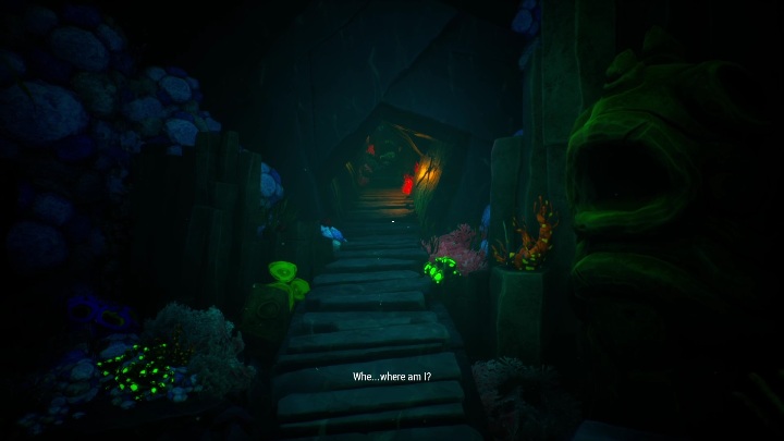 Musicie pamiętać, że postać płynie w kierunku, w którym kierujecie kamerę - Call of the Sea: Prolog, Rodzinna pamiątka - solucja, opis przejścia - Call of the Sea - poradnik do gry