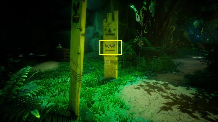 Stańcie plecami do bramy i spójrzcie na jeden ze znaków - Call of the Sea: Rozdział 1, 74 mile na wschód od Otaheité - solucja - Call of the Sea - poradnik do gry