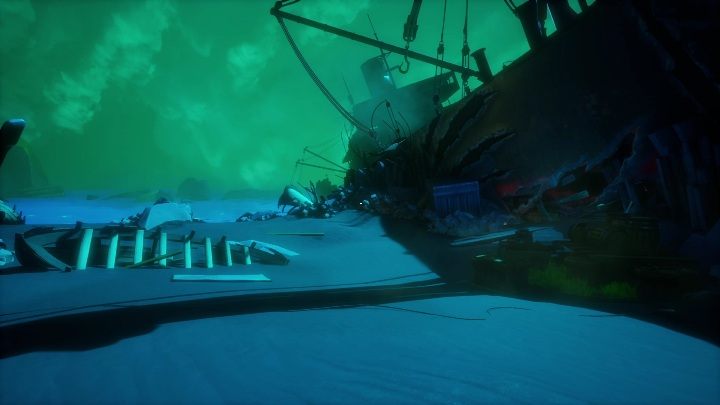 Przed rozpoczęciem jakichkolwiek działań na tym terenie warto wejść pierw do wraku statku - Call of the Sea: Prąd - zagadka, rozdział 3 - Call of the Sea - poradnik do gry