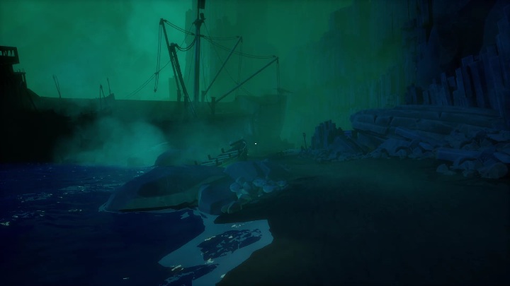 Trzeci rozdział zaczniecie na ciemnej, mrocznej plaży - Call of the Sea: Rozdział 3, Zaginięcie Lady Shannon - solucja, opis przejścia - Call of the Sea - poradnik do gry