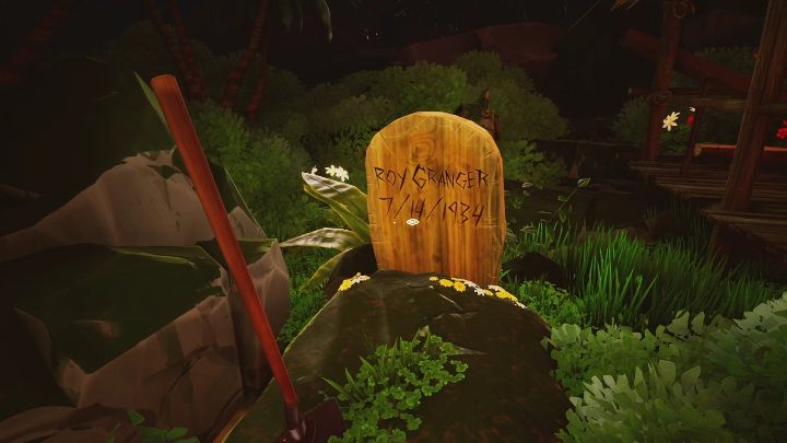 Grób ten znajdziecie pomiędzy dwoma chatkami - Call of the Sea: Rozdział 2, Ekspedycja Everharta - wpisy do dziennika - Call of the Sea - poradnik do gry