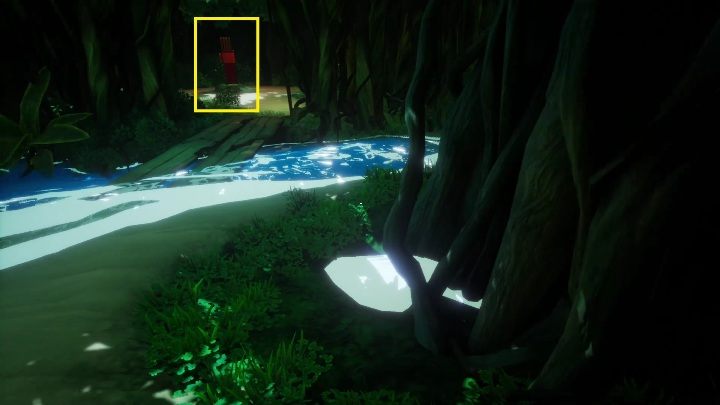 Ten symbol znajdziecie zaraz przy rzece - Call of the Sea: Mechanizm mostu - zagadka, rozdział 1 - Call of the Sea - poradnik do gry