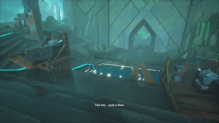 Po obudzeniu się ze snu musicie podejść do mikrofonu - Call of the Sea: Rozdział 4, Niezły występ - solucja, opis przejścia - Call of the Sea - poradnik do gry