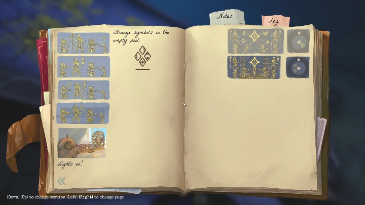 Ten mural jest drugi, idąc od lewej ściany - Call of the Sea: Rozdział 4, Niezły występ - notatki - Call of the Sea - poradnik do gry