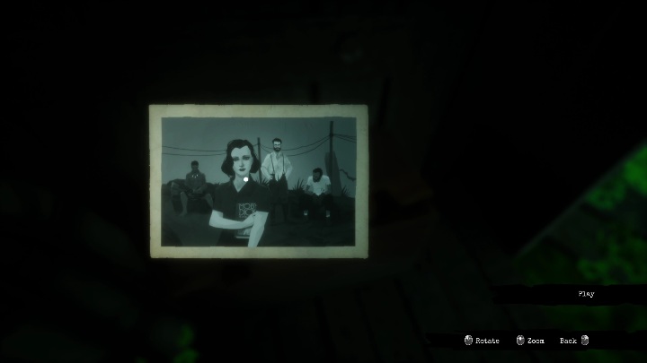 To zdjęcie leży na skrzyni, po prawej stronie namiotu - Call of the Sea: Rozdział 4, Niezły występ - wpisy do dziennika - Call of the Sea - poradnik do gry