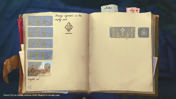 To pierwszy mural idąc od lewej ściany - Call of the Sea: Symbole w świątyni - zagadka, rozdział 4 - Call of the Sea - poradnik do gry