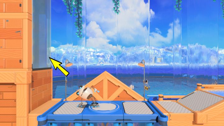 Pociągnij za kable i załóż kostium żaby - Astros Playroom: Sprężynowe spa - solucja, opis przejścia - Astros Playroom - poradnik do gry