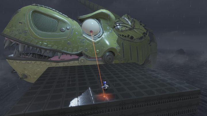 Gdy dostaniesz się na drugą arenę, Boss zacznie atak od wiązki laserowej - Astros Playroom: 1994 - solucja, opis przejścia - Astros Playroom - poradnik do gry