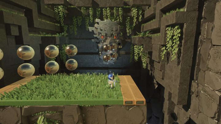 Smok wystrzeli w twoją stronę 3 salwy armatnie - Astros Playroom: Ruiny raytrace - boss, jak pokonać? - Astros Playroom - poradnik do gry