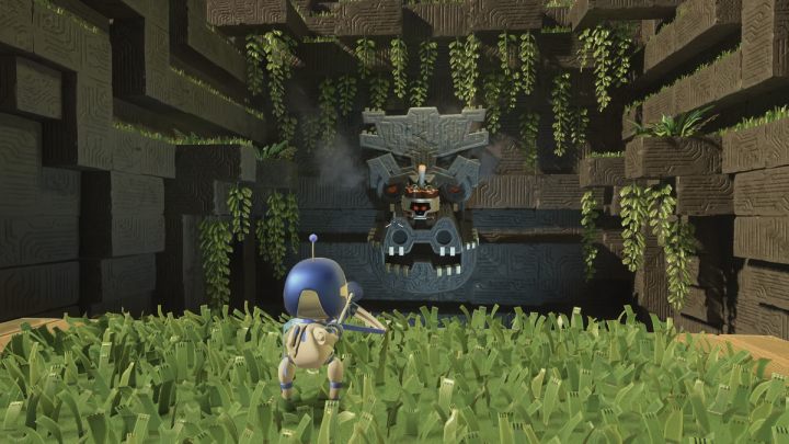 Po raz kolejny uciekaj przed 3 salwami kul armatnich i poczekaj aż przeciwnik się zmęczy - Astros Playroom: Ruiny raytrace - boss, jak pokonać? - Astros Playroom - poradnik do gry