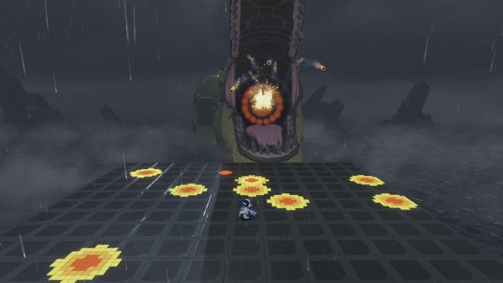 Następnie w twoją stronę polecą pociski - Astros Playroom: T. Rex - boss, jak pokonać? - Astros Playroom - poradnik do gry