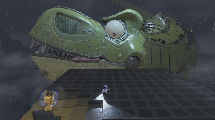 Po pokonaniu wszystkich przeciwników na arenie, T - Astros Playroom: T. Rex - boss, jak pokonać? - Astros Playroom - poradnik do gry