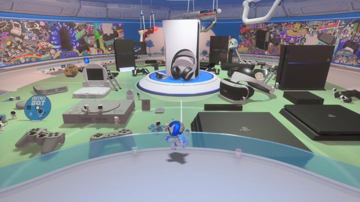 Artefakty w Astros Playroom to sprzęty PlayStation, które można odnaleźć w złotych kontenerach przechodząc kolejno wszystkie poziomy - Astros Playroom: Artefakty - lista - Astros Playroom - poradnik do gry