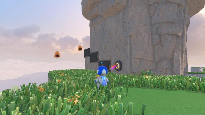 Idąc dalej pokonuj następnych wrogów - Astros Playroom: Wietrzna brama - solucja, opis przejścia - Astros Playroom - poradnik do gry