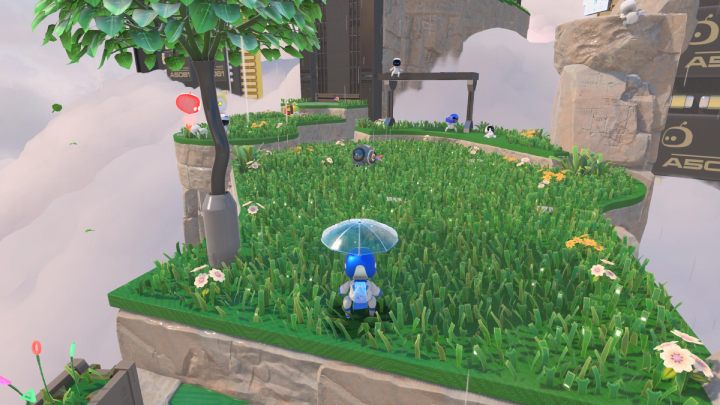 Znajdziesz tu 2 nowych przeciwników - Astros Playroom: Wietrzna brama - solucja, opis przejścia - Astros Playroom - poradnik do gry