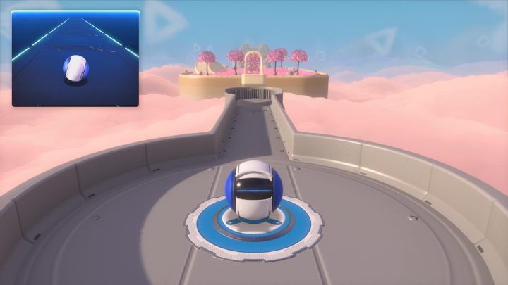 W tym stroju sterujesz postacią wyłącznie przy użyciu touchpada - Astros Playroom: Pola szybkości - solucja, opis przejścia - Astros Playroom - poradnik do gry