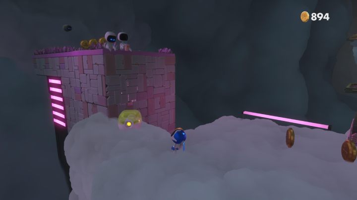 Pokonaj 2 przeciwników i pociągnij za kable - Astros Playroom: Elektryczna chmura - solucja, opis przejścia - Astros Playroom - poradnik do gry