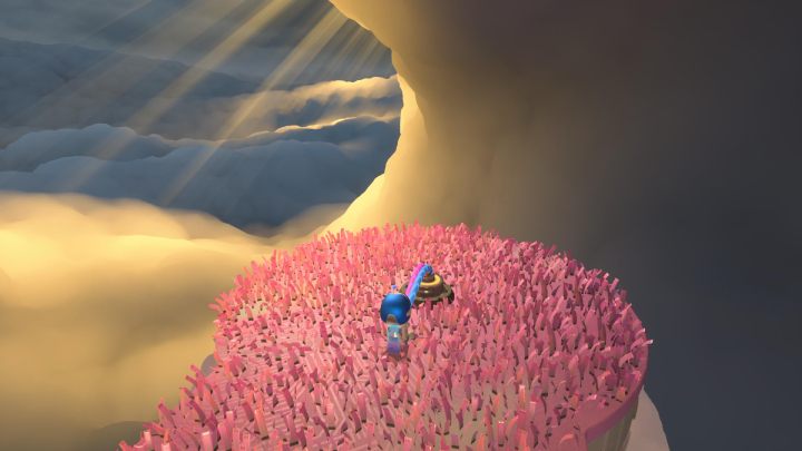 Podążaj po chmurach na koniec obszaru - Astros Playroom: Elektryczna chmura - solucja, opis przejścia - Astros Playroom - poradnik do gry