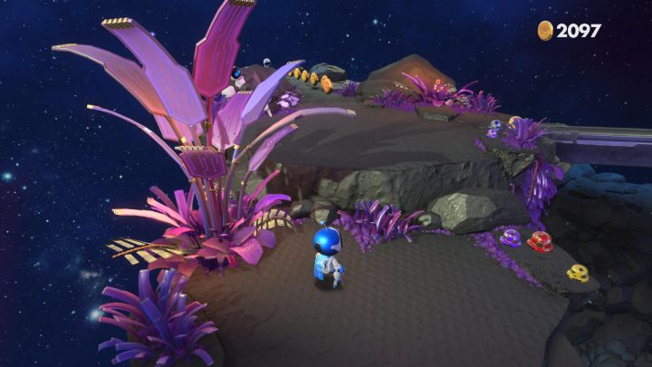 Zabierz wszystkie monety i pociągnij za kable - Astros Playroom: Głęboka przestrzeń danych - solucja, opis przejścia - Astros Playroom - poradnik do gry