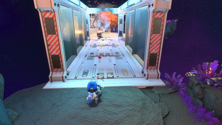 Wróć na górę, otwórz skrzynię i ponownie weź z niej broń - Astros Playroom: Głęboka przestrzeń danych - solucja, opis przejścia - Astros Playroom - poradnik do gry