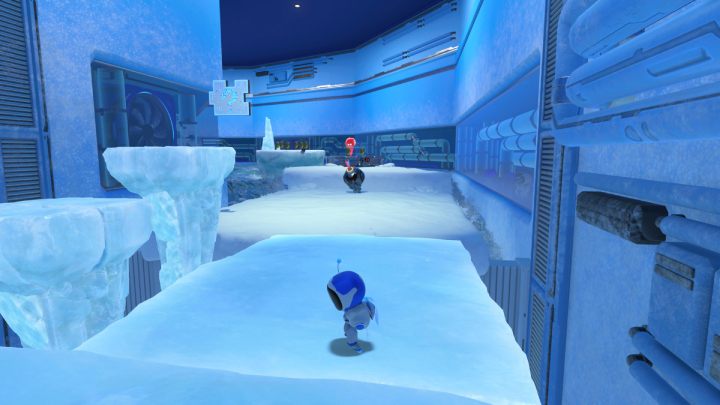 Zjedź w dół - Astros Playroom: Polarne kry - solucja, opis przejścia - Astros Playroom - poradnik do gry