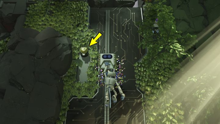 Gdy dotrzesz do kwadratowego elementu, zaniesie cię on na górę - Astros Playroom: Teraflopowe czubki - solucja, opis przejścia - Astros Playroom - poradnik do gry