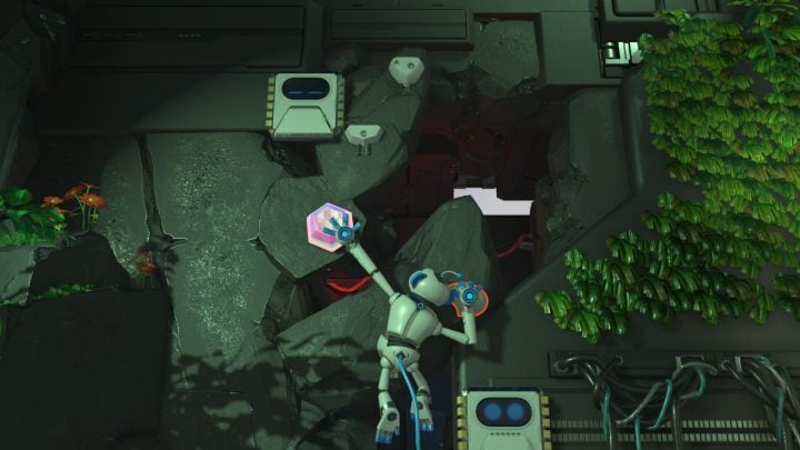 Złap się kolejnego kwadratu, który zaprowadzi cię do następnych uchwytów - Astros Playroom: Teraflopowe czubki - solucja, opis przejścia - Astros Playroom - poradnik do gry