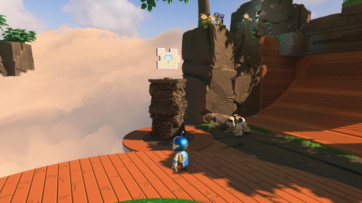 Pociągnij za kable po prawej stronie wyspy - Astros Playroom: Ruiny raytrace - solucja, opis przejścia - Astros Playroom - poradnik do gry