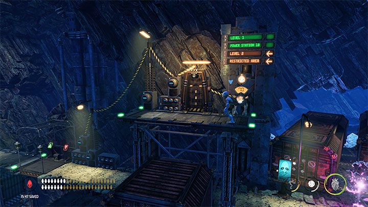 Główny bohater dotrze do drugiej bramy Moolah Gate - Oddworld Soulstorm: Zejście na Poziom 2, The Mines - solucja, opis przejścia - Oddworld Soulstorm - poradnik do gry