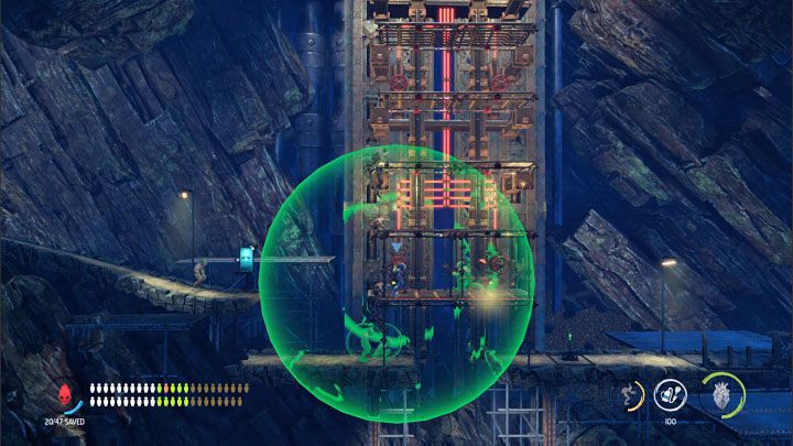 Dopiero teraz zacznijmy przywoływać do siebie Mudokony i schodzić na niższe piętra - Oddworld Soulstorm: Znalezienie drogi na Poziom 3, The Mines - solucja - Oddworld Soulstorm - poradnik do gry