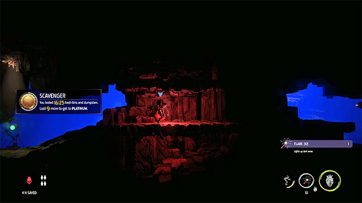 Wymagania do zdobycia platynowej odznaki: Zebrano loot z 25 koszy na śmieci i wysypisk - Oddworld Soulstorm: Odznaki (wyzwania), The Sanctum - lista, solucja - Oddworld Soulstorm - poradnik do gry