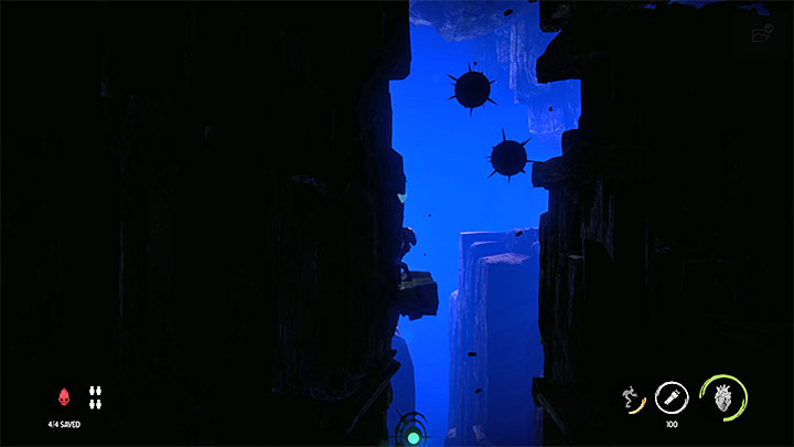 Uważamy na pułapkę niedaleko miejsca startu i wyruszamy w prawo - Oddworld Soulstorm: Odnalezienie Fragons Eye, The Sanctum - solucja - Oddworld Soulstorm - poradnik do gry