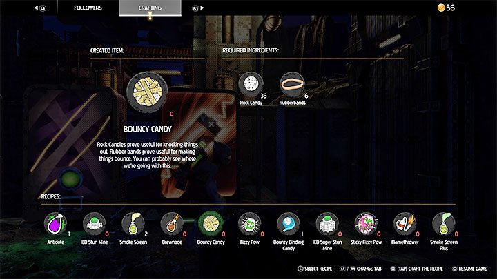 Wymagane składniki do craftingu: Rock Candy, Rubberands - Oddworld Soulstorm: Gadżety - lista wszystkich - Oddworld Soulstorm - poradnik do gry