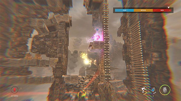 Począwszy od tej części etapu nasilą się bombardowania, tzn - Oddworld Soulstorm: Ucieczka przed sterowcem Mollucka, The Blimp - solucja - Oddworld Soulstorm - poradnik do gry