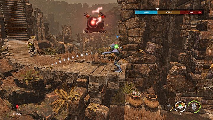 W nowo badanym obszarze przebywają nowe Sligi, przy czym ze wszystkimi napotykanymi przeciwnikami możemy rozprawiać się z pomocą opętania - Oddworld Soulstorm: Ucieczka przed sterowcem Mollucka, The Blimp - solucja - Oddworld Soulstorm - poradnik do gry