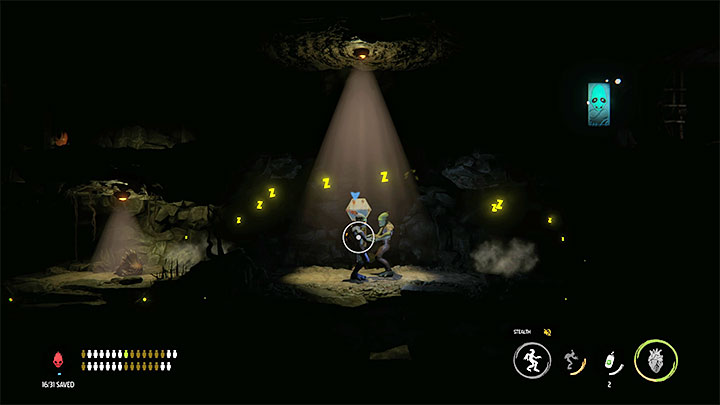 Naszym nadrzędnym zadaniem w drugiej kopalni ponownie stanie się odnalezienie kanistra z benzyną (Phatoline) - Oddworld Soulstorm: Ponowne przekroczenie doliny, Sorrow Valley - solucja - Oddworld Soulstorm - poradnik do gry