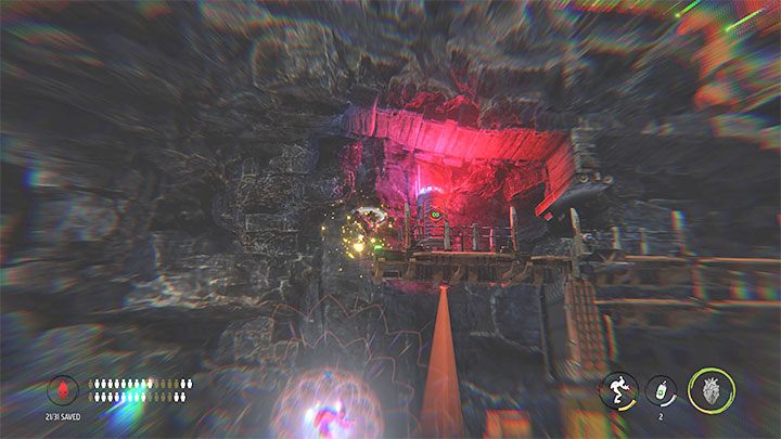 Zaczynamy od celowego wejścia do obszaru oświetlanego przez kamerę, dzięki czemu wszczęty zostanie alarm i nad nami pojawi się Flying Slig - Oddworld Soulstorm: Pozbycie się snajperów, Sorrow Valley - solucja - Oddworld Soulstorm - poradnik do gry