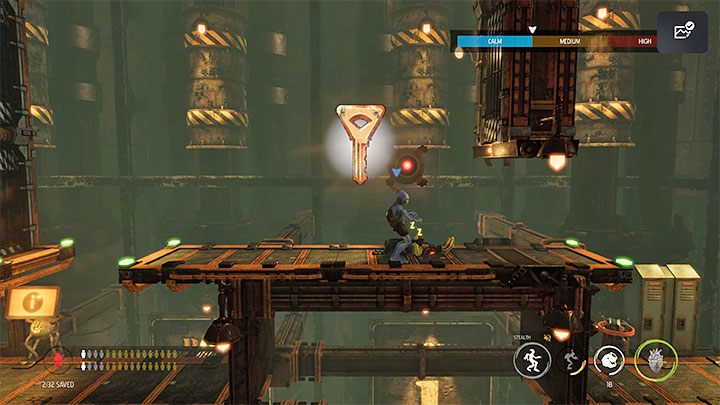 Na pierwszego śpiącego Sliga wpadniemy niedługo po rozpoczęciu eksploracji lokacji Tank Row 1 - Oddworld Soulstorm: Dotarcie do wieży Fueling Tower, Phat Station - solucja - Oddworld Soulstorm - poradnik do gry