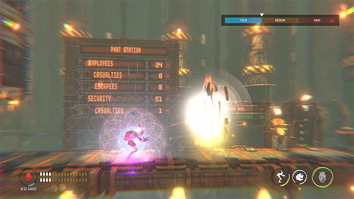 Jeśli do tej pory eskortowaliśmy Mudokony, to na górnym poziomie pojawia się możliwość aktywacji ptasiego portalu (Bird Portal) żeby je odesłać i sklasyfikować jako uratowane - Oddworld Soulstorm: Dotarcie do wieży Fueling Tower, Phat Station - solucja - Oddworld Soulstorm - poradnik do gry