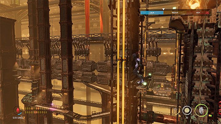 W trakcie eksploracji rozejrzyjmy się za pokazanym na obrazku 1 lewym tunelem - Oddworld Soulstorm: Odblokowanie platformy w Workzone 1, Feeco Depot - solucja - Oddworld Soulstorm - poradnik do gry