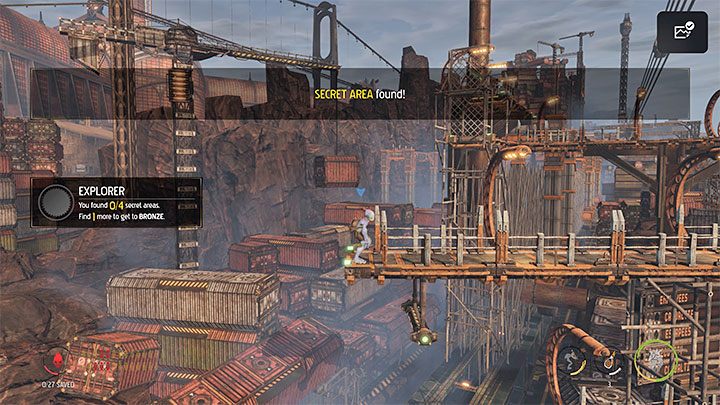 Przejdźmy kawałek w lewo od aktywowanego przed chwilą portalu - Oddworld Soulstorm: Dotarcie dźwigiem do Security Station, The Yards - solucja - Oddworld Soulstorm - poradnik do gry