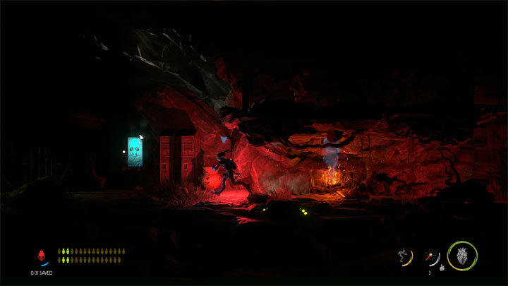 Na prawo od zatrzymanych Mudokonów są śpiące Slogi, które musimy odciągnąć w lewo - Oddworld Soulstorm: Przekroczenie doliny windą, Sorrow Valley - solucja - Oddworld Soulstorm - poradnik do gry